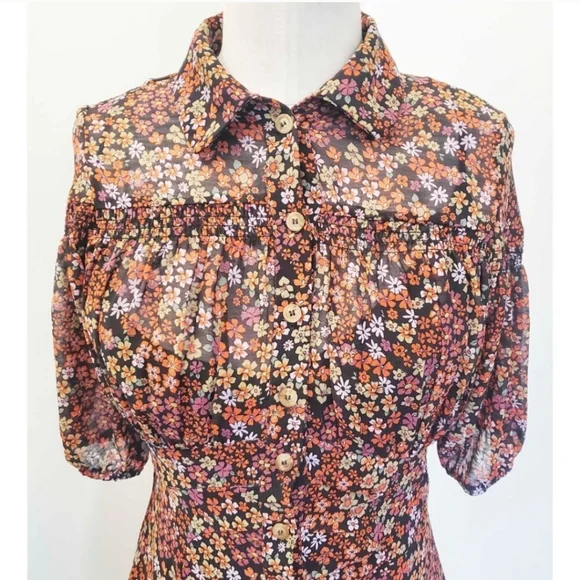 Free People Bonnie Mini Dress Sz Medium - Picture 6 of 16